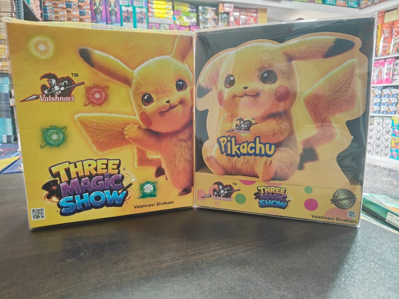 Pikachu three magic show